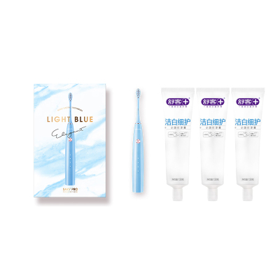 舒客+ 高端Y1声波电动牙刷+ 舒客小苏打牙膏(洁白细护)120克*3