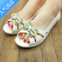 SUNTEK夏季时尚女士软底舒适工作上班外出雨天凉鞋凉拖两用鞋沙滩鞋女凉