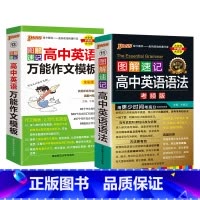 作文模板+语法 高中通用 [正版]2025新版图解速记高中英语语法全解详解考频版便携小本口袋书全国通用pass绿卡图书高