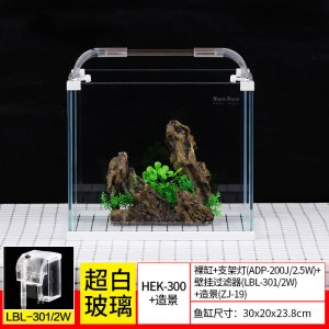 加宽超白玻璃鱼缸客厅小型生态水族箱水缸中型桌面金鱼缸