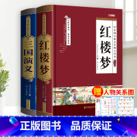 [完整版2册]红楼梦+三国演义 [正版]完整无删减四大名著原著 西游记红楼梦三国演义水浒传青少年完整版 初高中生无障碍阅