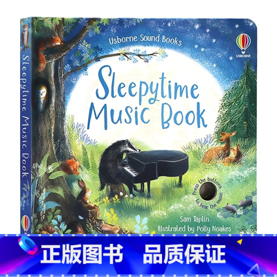 [正版]Usborne出品睡眠时间音乐书英文原版绘本 Sleepytime Music Book 精装纸板趣味音乐发声