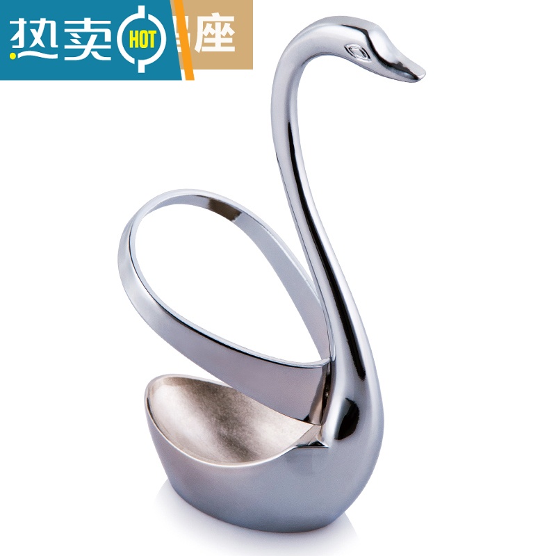 敬平 不锈钢餐具套装水果叉子韩国西餐餐具咖啡勺水果签 天鹅座