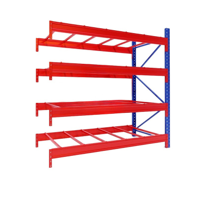 臻远 ZY4121527重型货架仓储高位货架单层称重1000kg 蓝橘色副架4层