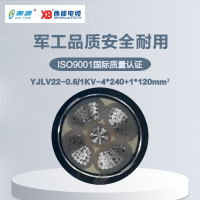 秦源牌 YJLV22-0.6/1KV-4*240+1*120mm² 铝芯低压钢带铠装电力电缆 元/米 定制商品 联系客服