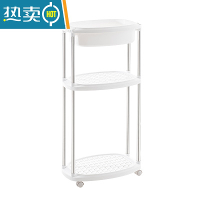 敬平落地次净挂衣架带轮浴室收纳卧室脏衣篮篓隔夜衣帽移动晾衣架置物 置物架B款