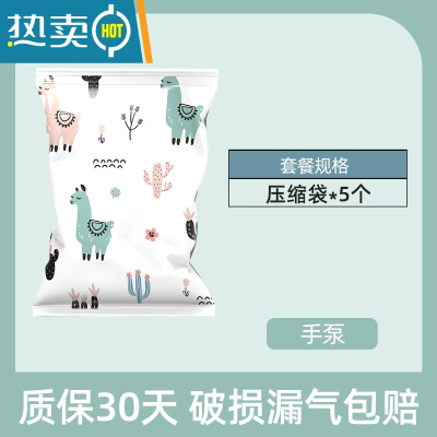 敬平抽真空压缩袋整理袋被子衣物专用收纳衣服器家用棉被羽绒服900 5个装 手泵 特大(80*100cm)
