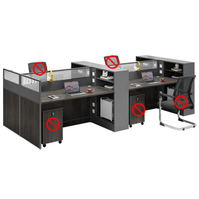 芙瑞塔屏风桌 四人位张