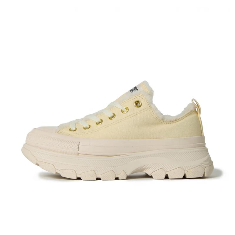匡威(CONVERSE)女鞋秋冬新款休闲板鞋防滑厚底帆布拼接徒步风格潮