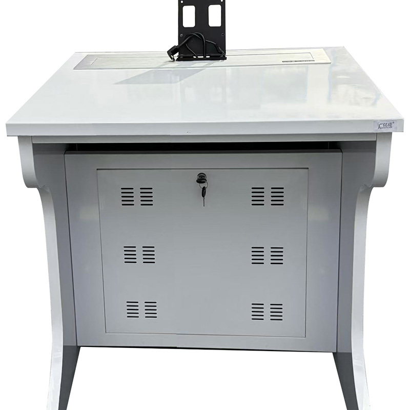 广亿隆升降电脑桌隐藏式显示屏办公桌