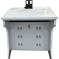 广亿隆升降电脑桌隐藏式显示屏办公桌