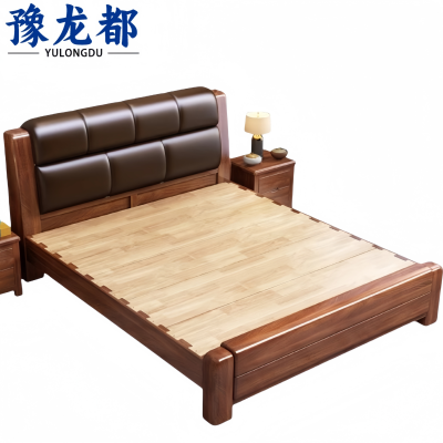 豫龙都单人床+床头柜+床垫1.5m套