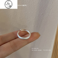 JiMi碎银子银色金属戒指女小众设计高级感个性复古简约开口指环手饰夏