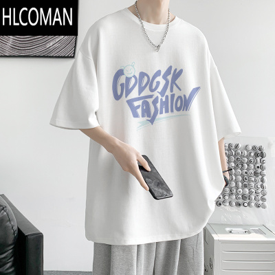 HLCOMAN240G短袖t恤男夏季宽松潮流小清新体恤ins潮牌港风百搭上衣服