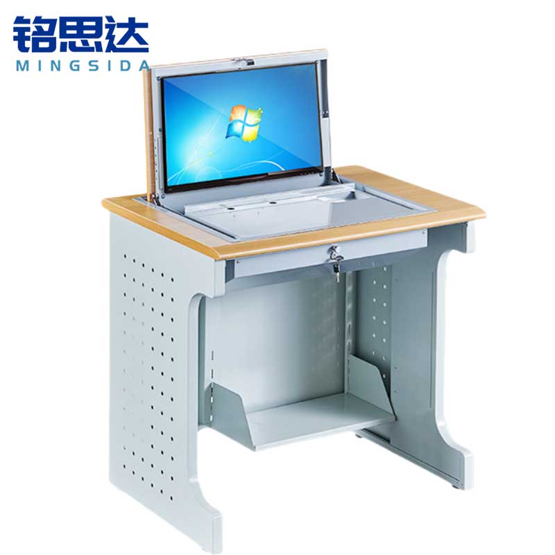 铭思达翻转电脑桌单人位张