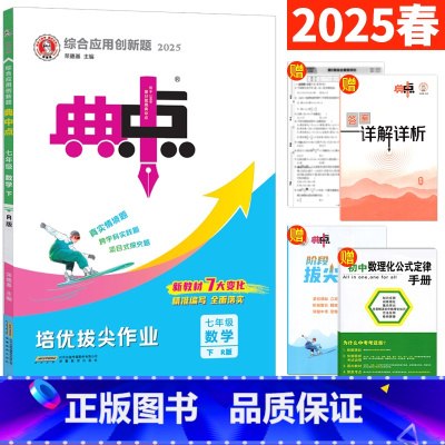 七年级下 [正版]2025春典中点七年级下数学人教版R版 荣德基典中点七下 综合应用创新题附达标检测试卷 初一数学辅导资