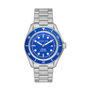 Michael Kors欧美潮牌男士手表 夜光蓝盘钢带防水轻奢经典腕表 Blue