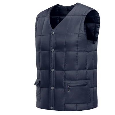 双十二提前购-寒冬必备-中老年男装冬季加厚棉男士坎肩爸爸装羽绒棉马甲男秋冬季大码中年男式马夹背心厚