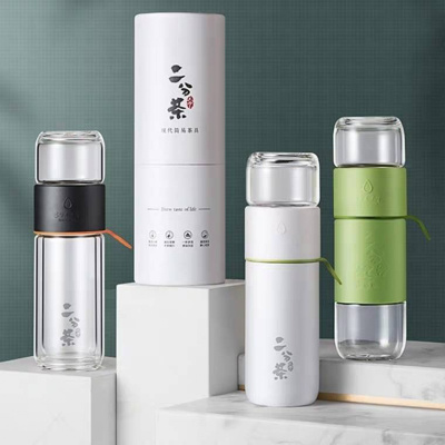 0品牌:富光富光(fga)玻璃杯男士双层创意茶水分离泡茶杯透明水杯便携