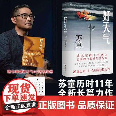 [赠纪念海报版+咸水塘地图+人物关系图]好天气 茅盾文学奖得主苏童 黄雀记后历时11年长篇新作小说现当代文学散文随笔书籍