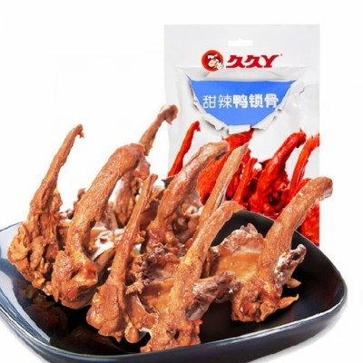 久久丫 甜辣鸭锁骨118g*2