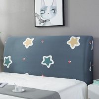 床头罩套床头套软包防尘罩靠背罩子保护套1.8米弹力布1.5床北欧风 翡翠星 2.2米(适合2.1-2.4米床头使用)