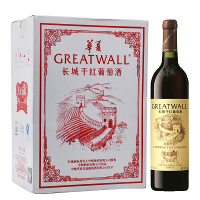 长城（GreatWall）红酒整箱中粮华夏长城干红葡萄酒750ml*6华夏九五/95赤霞珠华夏葡园小产区