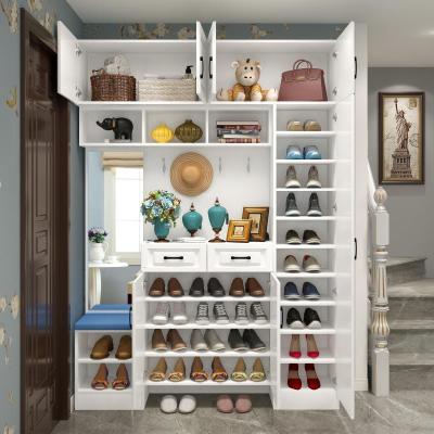 森美人鞋柜家用口大容量厅玄关柜现代简约收纳客厅储物柜定制柜欧式