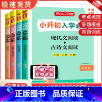 语文+数学+英语 小学升初中 [正版]2023新版彩绘小升初入学必刷题语文现代文古诗文阅读数学易错题英语完型填空阅读理解