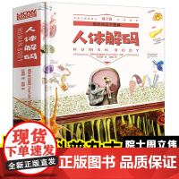 精装硬壳]奇妙知识大图解-人体解码 人体内部结构及工作原理人体大百科全书趣味阅读小学生版少儿科普书籍知识大全揭秘系列彩图