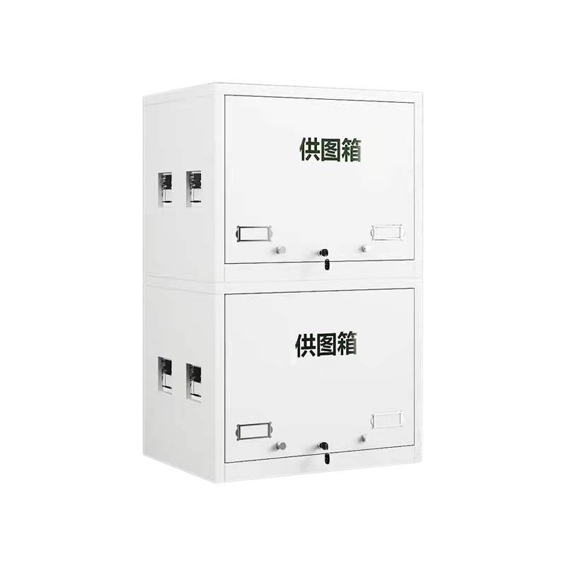 东升顺供图箱户外地图柜野外作训地图携行箱演习图纸供图箱灰白色双节柜