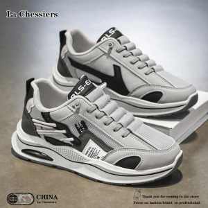 La Chessiers阿甘鞋男2025年春秋新款透气百搭潮流运动休闲鞋子潮鞋网面板鞋