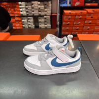 NIKE耐克休闲鞋舒适耐磨低帮大童板鞋运动鞋BQ5451-117 D