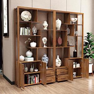 森美人中式博古架实木多宝阁博物茶架子置物柜新中式酒柜隔断摆件展示柜