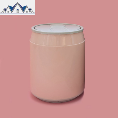 桌面垃圾桶可爱少女家用卧室带盖小号迷你床头桌上客厅茶几收纳桶 三维工匠