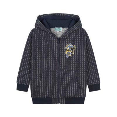 高田贤三(Kenzo)男童长袖拉链运动卫衣棉质插肩款式休闲百搭外套