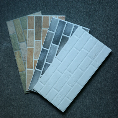 白色田园文化石墙砖300*600客餐厅仿古背景造型仿砖墙瓷砖外墙砖壹德