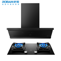 老板(ROBAM)油烟机烟灶套餐两件套侧吸触控式27立方5.2灶具厨电套装65D7-L1+51B0A