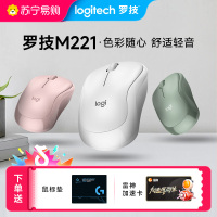 罗技M221无线鼠标轻音办公男女电脑笔记本游戏商务滑鼠
