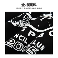 [新品5折价:47元]铅笔俱乐部2025年秋装新款男童T恤儿童圆领长袖T恤中大童印花上衣