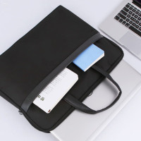 优必利 公文包手提拉链事务包会议包文件袋 男款商务办公用品文件包多功能电脑包