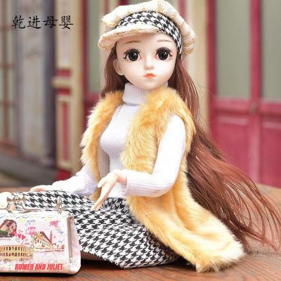 新品直营-‼️会说话的超大芭比娃娃大号45厘米时装露娜公主⑥音乐版+赠品+含4套衣服3款随机-灯光礼盒装