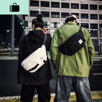 男包斜挎潮个性街头潮流单肩挎包女日系嘻哈大容量胸包腰包小背包NEW LAKE男士腰包