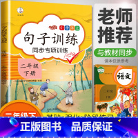 [正版]二年级下册语文句子训练同步专项训练人教版 小学2年级下句子专项同步训练读拼音写句子专项训练组词造句阅读理解天天