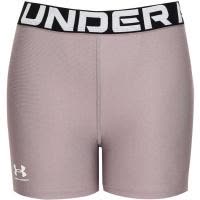 安德玛(under armour)运动中裤透气速干轻便女4向弹力修身设计