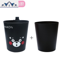 汽车新款可爱垃圾桶卡通时尚多功能车内置物桶出风口椅背挂式收纳 三维工匠