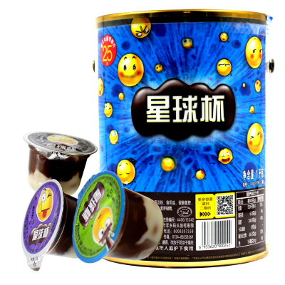 甜甜乐星球杯大杯巧克力味夹心饼干儿童小零食大杯--桶装-星球杯1000克（约50颗）