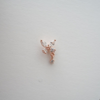 jda韩国进口耳环小星星月亮蝴蝶耳骨钉单只旋转圆球堵送女朋友老婆情人节七夕生日礼物