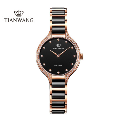 天王表(TIANWANG)手表MS系列石英女表时尚休闲陶瓷表带女士手表LS31012
