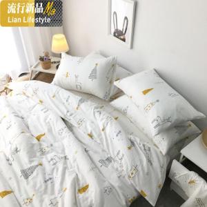 超柔婴儿级棉公主风双层纱布棉儿童4四件套ins少女生床上用品 三维工匠